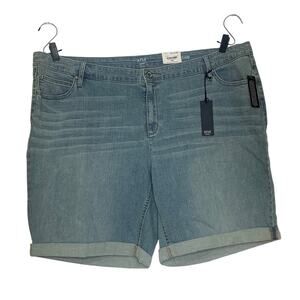 Ana NWT Jeans Short Belt Loops 5 Working Pockets Wash Blue (Tinted Sky) Size 24W